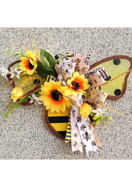 Bee Ayçiçeği Çelenk Bal Arısı Günü Dekorasyonu El Yapımı Yapay (Yurt Dışından) fırsatları