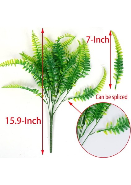 4 Adet Yapay Boston Fern Plastik Bitkiler Çalılar Yapay (Yurt Dışından) fiyatları