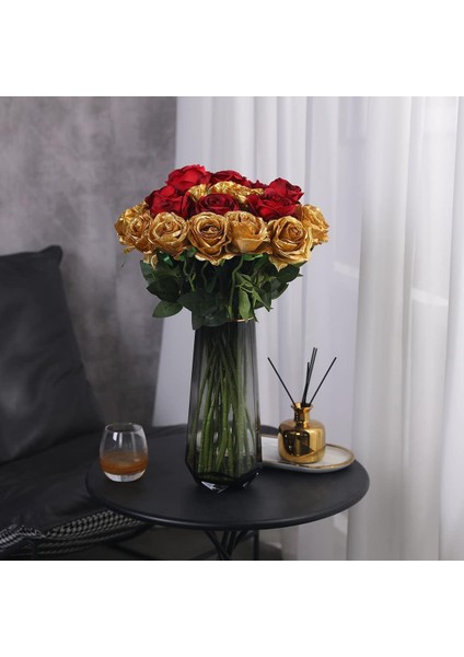 10 Parça Gül Yapay Çiçek Gerçekçi Tek Kök Ipek Gül Buketi H (Yurt Dışından) fiyatları