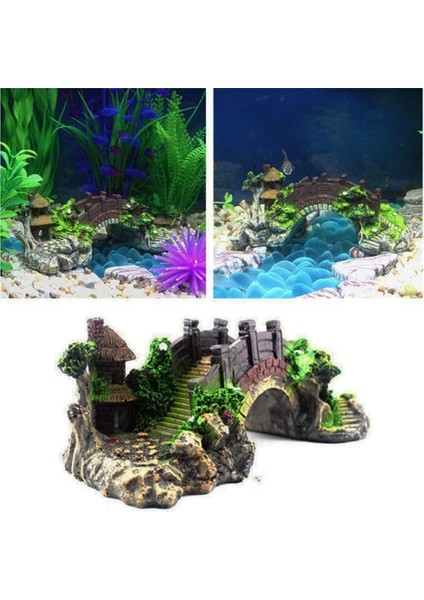 Akvaryum Dekorasyon Köprüsü, Akvaryum Köprüsü Süslemesi, Akvaryum Yapay Köprüsü (Yurt Dışından) modelleri