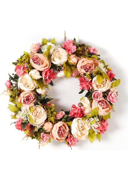 Şakayık Bahar Dış Mekan Ön Kapı Çelenkleri, El Yapımı Çelenkler (Yurt Dışından)