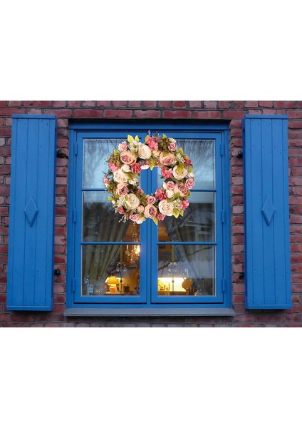 Şakayık Bahar Dış Mekan Ön Kapı Çelenkleri, El Yapımı Çelenkler (Yurt Dışından) fırsatları