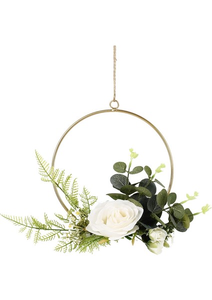 Boys Yapay Çiçek Asılı Dekorasyon Yuvarlak Metal Halka Duvar Çelengi (Yurt Dışından) fiyatları