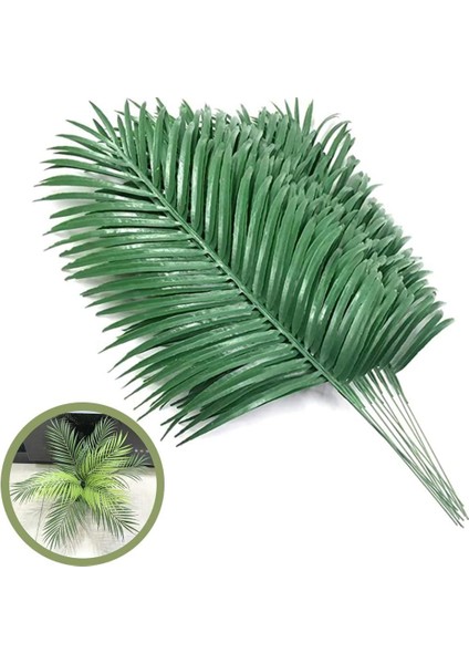 Esinti 12 Adet Yapay Palmiye Yaprakları Yapay Palmiye Yaprakları Tropikal Büyük Palmiye Yaprakları (Yurt Dışından)