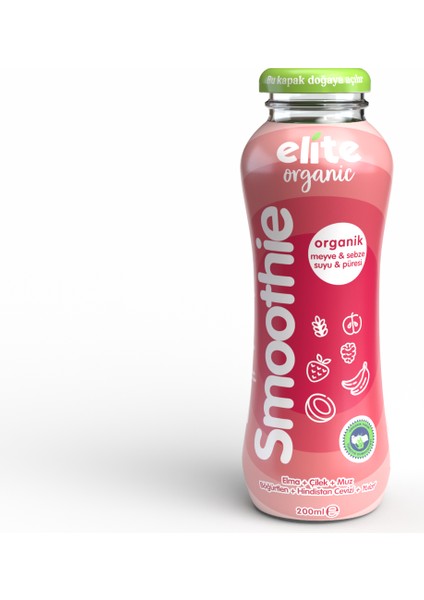 Organik %100 Smoothie Kırmızı 200 Ml