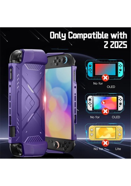 Nintendo Switch 2 Için Ergonomik Koruyucu Kılıf Sert Ön Kapaklı Şok Emici Kılıflı Kaymaz Kavrama (Yurt Dışından) indirimleri