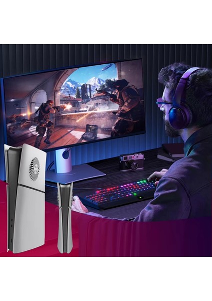 Ps5 Slim Playstation 5 Slim Dijital Konsolu Için Soğutma Havalandırma ile Kapak Plakaları Sert Kabuk Tozu Koruyucu Kabuk (Yurt Dışından) modelleri