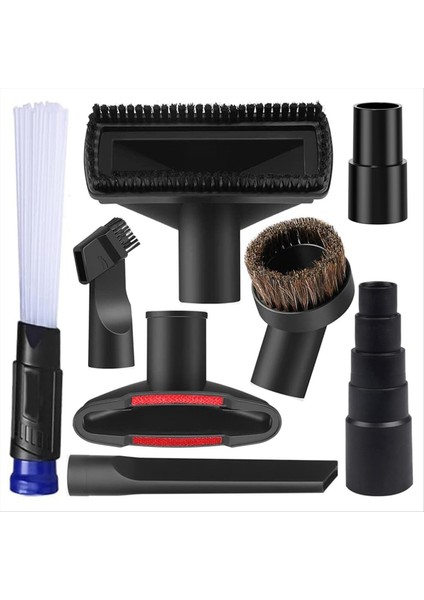 8pcs Evrensel Vakum Tıklatma Kiti Islak Kuru Plastik Vakum Hortum Adaptörü 1-1/4inch Vakum Süpürgeleri Aksesuarlar (Yurt Dışından)