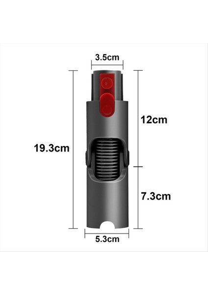 Dyson V7 V8 V8 V11 V11 Vakum Hızlı Serbest Bırakma Adaptörü Alt Adaptör 967762-01 Üst Adaptör Temizleme Aracı (Yurt Dışından) modelleri
