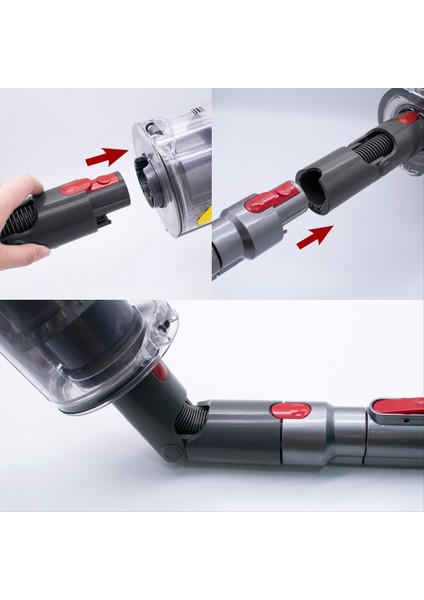 Dyson V7 V8 V8 V11 V11 Vakum Hızlı Serbest Bırakma Adaptörü Alt Adaptör 967762-01 Üst Adaptör Temizleme Aracı (Yurt Dışından) fırsatları