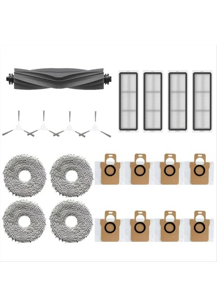 Dreame Bot L10S Pro L10S Ultra Robot Vakum Süpürge Yedek Parçaları Ana Yan Fırça Filtre Mops Toz Çanta (Yurt Dışından)