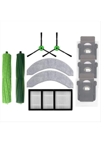 Irobot Roomba Combo Için 10 Max Robot Vakum Aksesuarları Hepa Filtre Mop Rag Toz Torbası Yedek Parçalar (Yurt Dışından)
