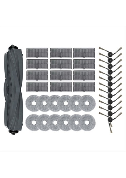 Dreame L10S Pro Ultra Heat /X30 Pro Ultra /X30 Pro Plus Ana Yan Fırça Mop Kumaşları Robot Vakum Süpürge Parçaları (Yurt Dışından)