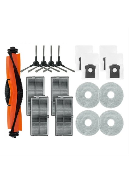 Dreame X30 Pro Için Plus / X30 Pro Ultra Robot Vakumları Temizleyici Silindir Yan Fırça Hepa Filtre Mop Kumaşları Toz Çanta Parçaları (Yurt Dışından)