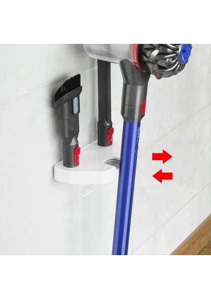 Vakum Duvar Montaj Braketi Evrensel Vakum Stand Tutucu Dyson V8 V7 V6/Xiaomi/Midea/Shark Vakum Temizleyici Beyaz, B (Yurt Dışından) indirimleri