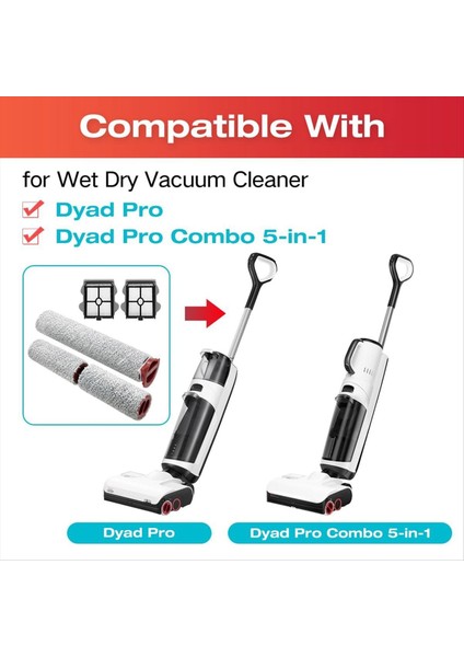 Roborock Dyad Pro Islak Kuru Vakum Süpürge Yedek Parçaları Için Fırça Silindir ve Vakum Süpürge Filtresi (Yurt Dışından) fırsatları