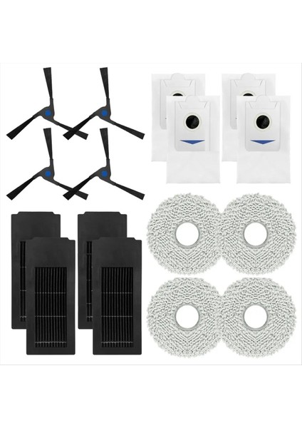 Ecovacs Deebot X2 / X2 Omnı / X2 Pro / DEX86 Robot Vakum Süpürge Hepa Filtre Toz Torbası Mop Bezleri Aksesuarlar, B (Yurt Dışından) fırsatları