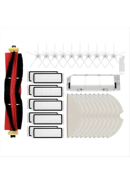 Xiaomi Mi Vakum Süpürge 1/1s SDJQR01RR SDJQR02RR SDJQR03RR Roborock E2 E3 E4 E5 S4 S4 S5 S5 Fırça Filtresi Paspası (Yurt Dışından)