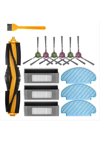 Ecovacs Deebot T9 Aıvı T8 Aıvı N8 Pro Serisi Robot Vakum Süpürge Yan Fırçası Ana Fırça Filtre Aksesuarları (Yurt Dışından)