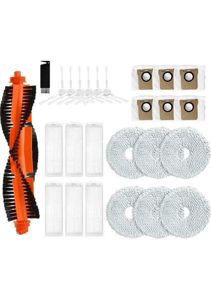 Xiaomi Mijia M30 Pro Parçaları Silindir Yan Fırça Hepa Filtre Mop Bez Tuz Torbaları Aksesuarlar (Yurt Dışından)