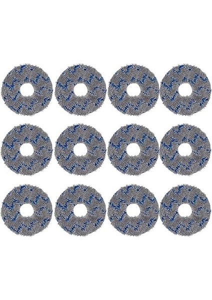 Ecovacs Için T10 Turbo / Deebot X1 / Omni / X1 Turbo Vakum Süpürge Mop Bezi Yıkanabilir Paspas Pedleri 12PCS (Yurt Dışından)