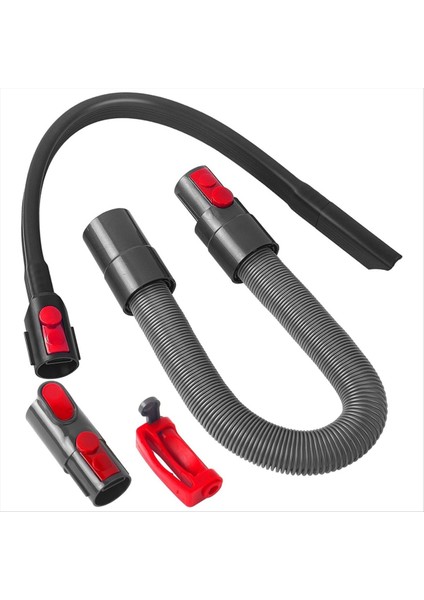 Dyson V11 V10 V8 V7 Için Yedek Streç Hortum Uzantısı, Esnek Genişletilmiş Crevice Nozul, Anahtar Kilidi ve Adaptör (Yurt Dışından)