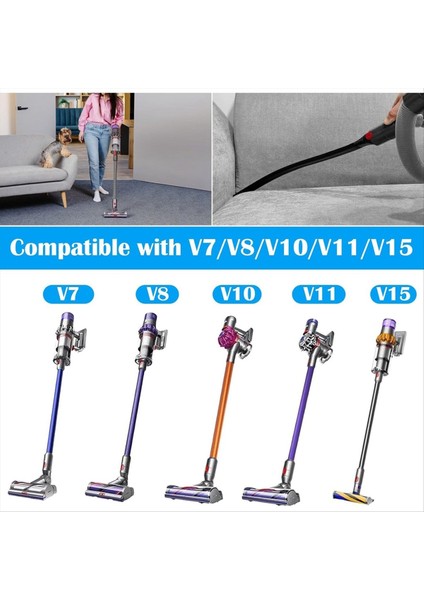 Dyson V11 V10 V8 V7 Için Yedek Streç Hortum Uzantısı, Esnek Genişletilmiş Crevice Nozul, Anahtar Kilidi ve Adaptör (Yurt Dışından) fiyatları