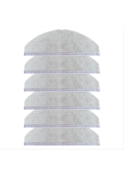 6pcs Eufy L60 /L50 Serisi Robot Elektrikli Süpürge Yedek Yedek Parçalar Yıkanabilir Mop Ped (Yurt Dışından)