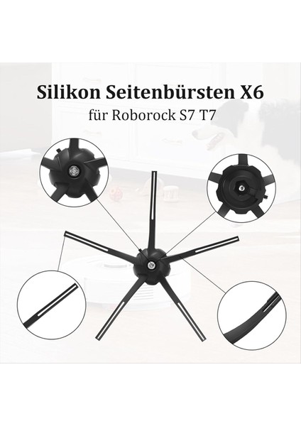 Roborock S7 S7 S7 S7 Maxv Ultra S7 Pro Ultra S7 Max Ultra S7 Plus Vakum Ana Yan Fırçalar Hepa Filtre Mop Bez Toz Torbaları (Yurt Dışından) modelleri