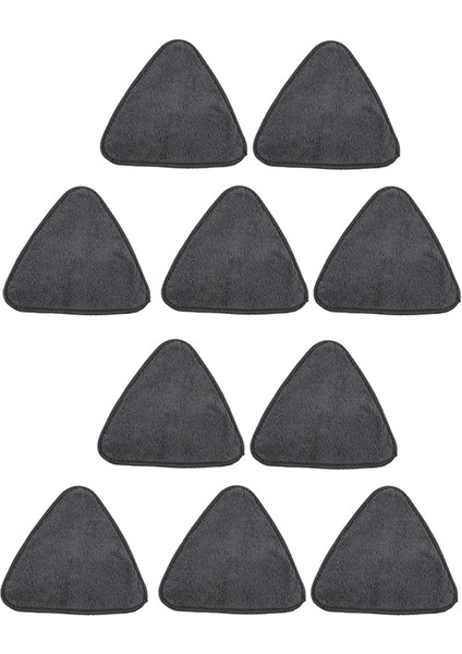 10PCS Üçgen Mikrofiber Bez Toz Paspas Yedek Baş Pedler Cam Temizleme Mikrofiber Süpürme Paçavra Zemin (Yurt Dışından)