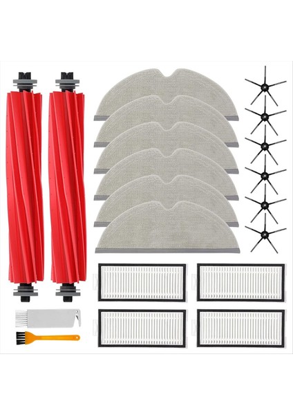 Roborock Q7 / Q7+ / Q7 Max / Q7 Max+ Robot Vakum Ana Yan Fırça Hepa Filtre Mop Bez Torbaları Aksesuarları (Yurt Dışından)
