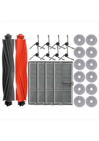 Dreame X40 Pro Ultra Robot Vakum Süpürücü Ana Yan Fırça Hepa Filtre Mop Bezi Yedek Parçalar Aksesuarları (Yurt Dışından)