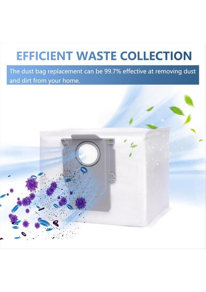 Roborock S8+ / S8 Pro Ultra / S7 Maxv Ultra / S7 Pro Ultra / Q7+ / Q7 Max+ / Q5+ Vakum Süpürge Torbaları Için 15 Pcs Toz Torbaları (Yurt Dışından) indirimleri