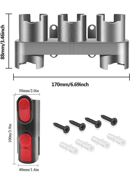 Vakum Süpürge Ekleri Için Değiştirme, Duvar Montajı Tutucu, V15 V11 V10 V8 V7 Için Adaptör Dönüştürücü Seti (Yurt Dışından) fiyatları