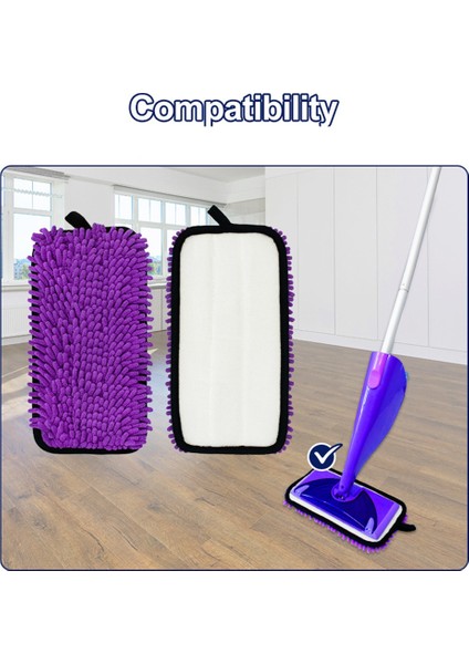 Swiffer Islak Jet Yeniden Kullanılabilir Paspas Ped Şönil Islak ve Kuru Çift Kullanımlık Zemin Temizleme Dolum Pedi Için 3pcs (Yurt Dışından) modelleri