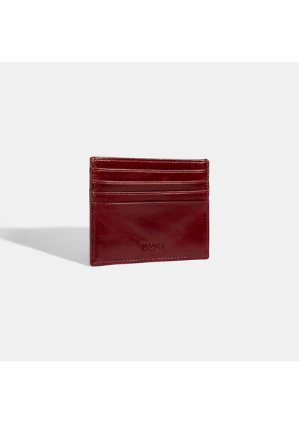 Kadın Bordo Deri Kartlık modelleri