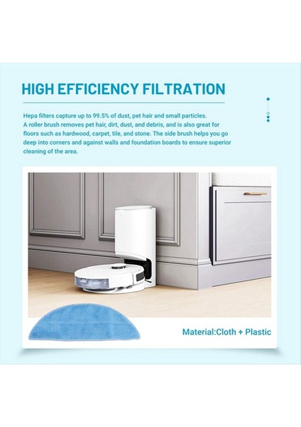 Ecovacs Için Y1 Pro / Y1 Pro Plus Robot Vakum Temizleyici Mop Kumaş Aksesuarları Yedek Parçalar (Yurt Dışından) fiyatları