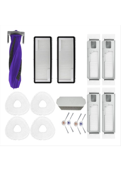 Aksesuarlar Narwal Freo x Ultra Robot Temizleyici Vakum Aksesuarları Set Ana Yan Fırça Filtreleri Paspas Pedleri (Yurt Dışından)