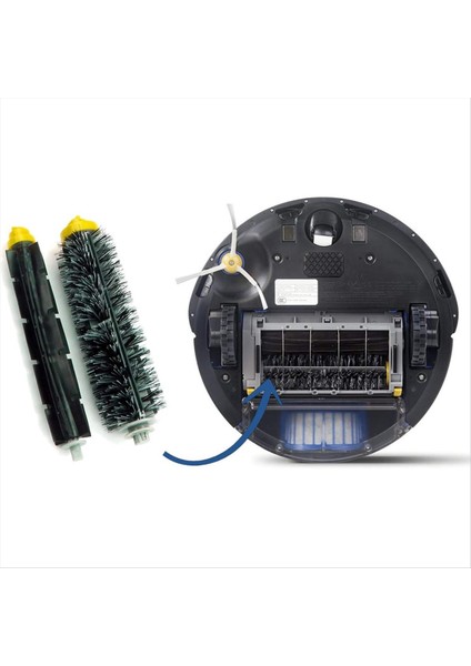 Irobot Roomba Serisi 600 605, 606, 610, 615, 616, 620 Robot Vakum Temizleyici Mian Yan Fırça Hepa Filtre Yedek Parçaları (Yurt Dışından) fırsatları