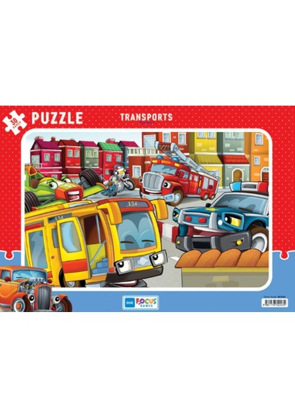 Blue Focus Transports (Taşıtlar) - Puzzle 30 Parça