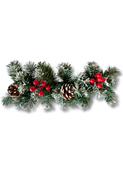 Yılbaşı Yeşil Kokinalı ve Kozalaklı Rattan Çam Ağacı, Şık ve Doğal Dekorasyon.