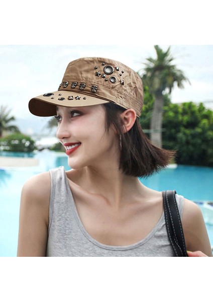 Hip Hop Beyzbol Kapaklar Kafatası Perçinler Punk Erkekler Kadınlar Için (Yurt Dışından) indirimleri