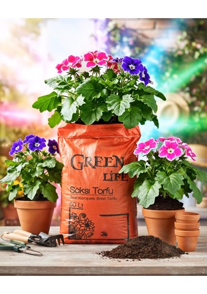 Perlit Katkılı Harika Bitki Toprağı, Fideleme, Çicek Toprağı, Htm Torf Humus Katkılı 50 L modelleri