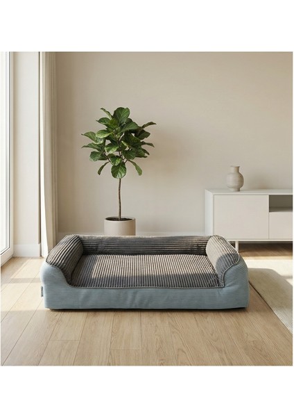 Füme Gri Premium Sofa Blok Visko Sungerli Alezli Fermuarlı Yıkanabilir Köpek Yatağı fiyatları