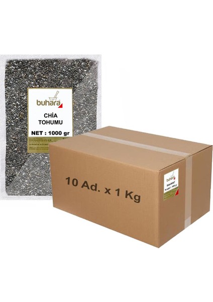 Toptan Chia Tohumu Dökme 1 kg x 10 Ad - 10 kg