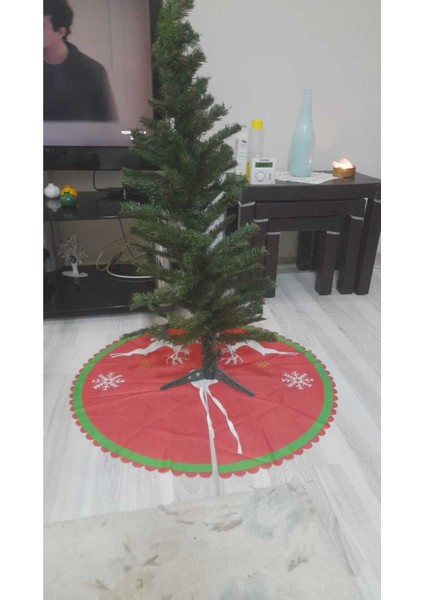 Yılbaşı Ağacı Eteği Geyikli Çam Ağacı Süsleme Kapağı, Renkli ve Şık Tasarım modelleri