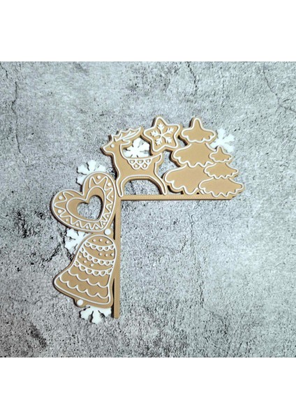 Noel Temalı Kapı Süsü ve Işık Anahtarı, Kalp ve Zencefilli Kurabiye Tasarımı modelleri