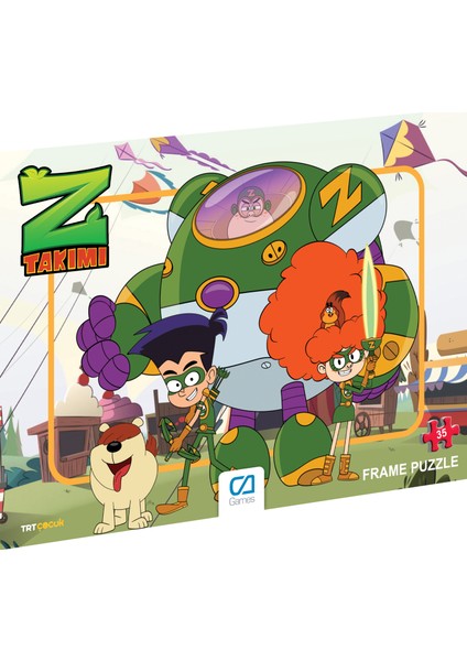 Z Takımı Frame Puzzle - 35 Parça - Karışık Desen Gönderilecektir.