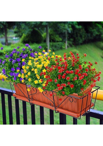 4'lü Uv Işınlarına Dayanıklı Asma Yapay Çiçek Paketi (Kırmızı) (Yurt Dışından) fiyatları