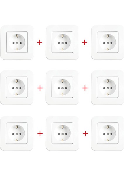 - Linnera-Rollina Beyaz Topraklı Priz Mekanizma + Çerceve Dahil 12 adet fırsatları